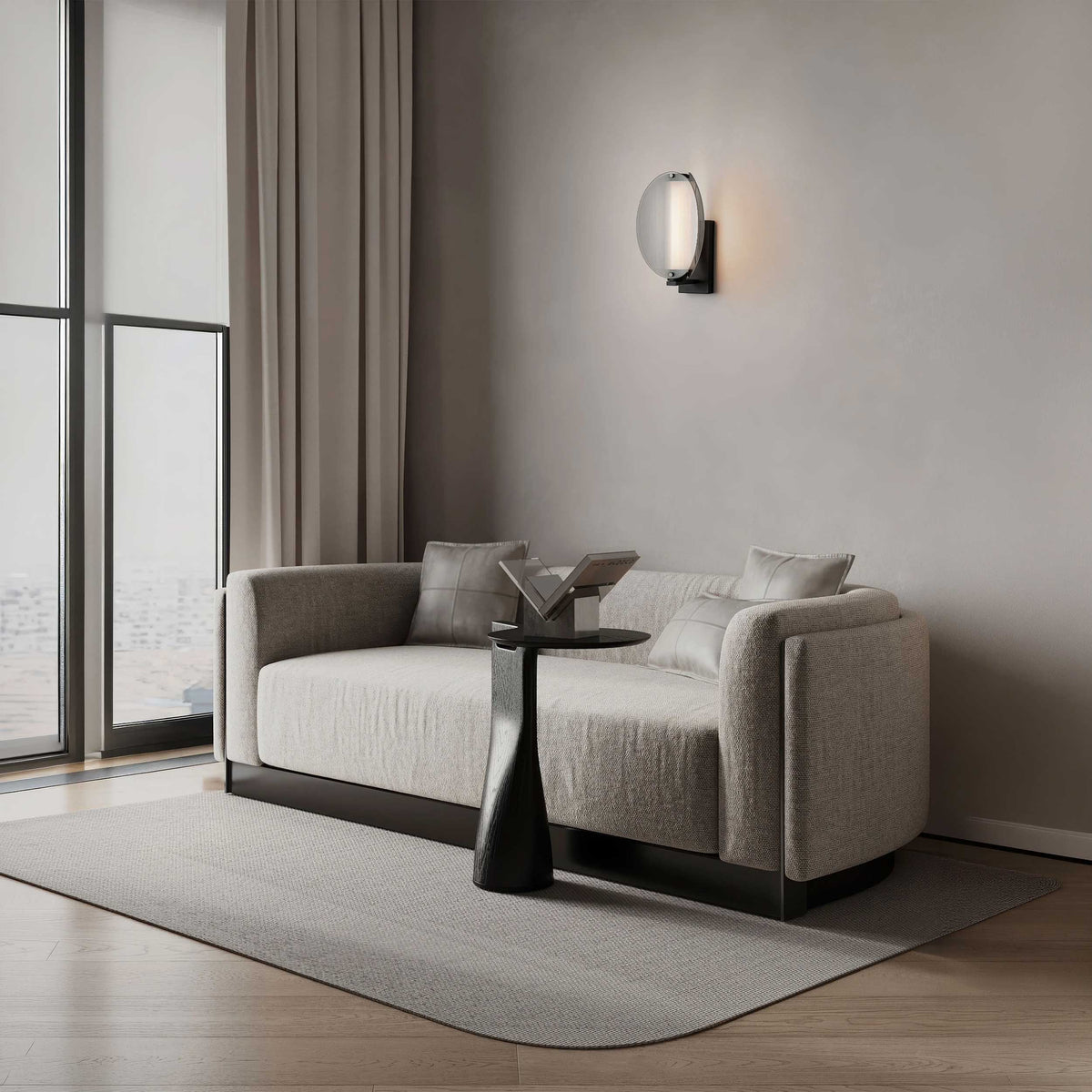 Nova Luce Noir LED stenska svetilka
