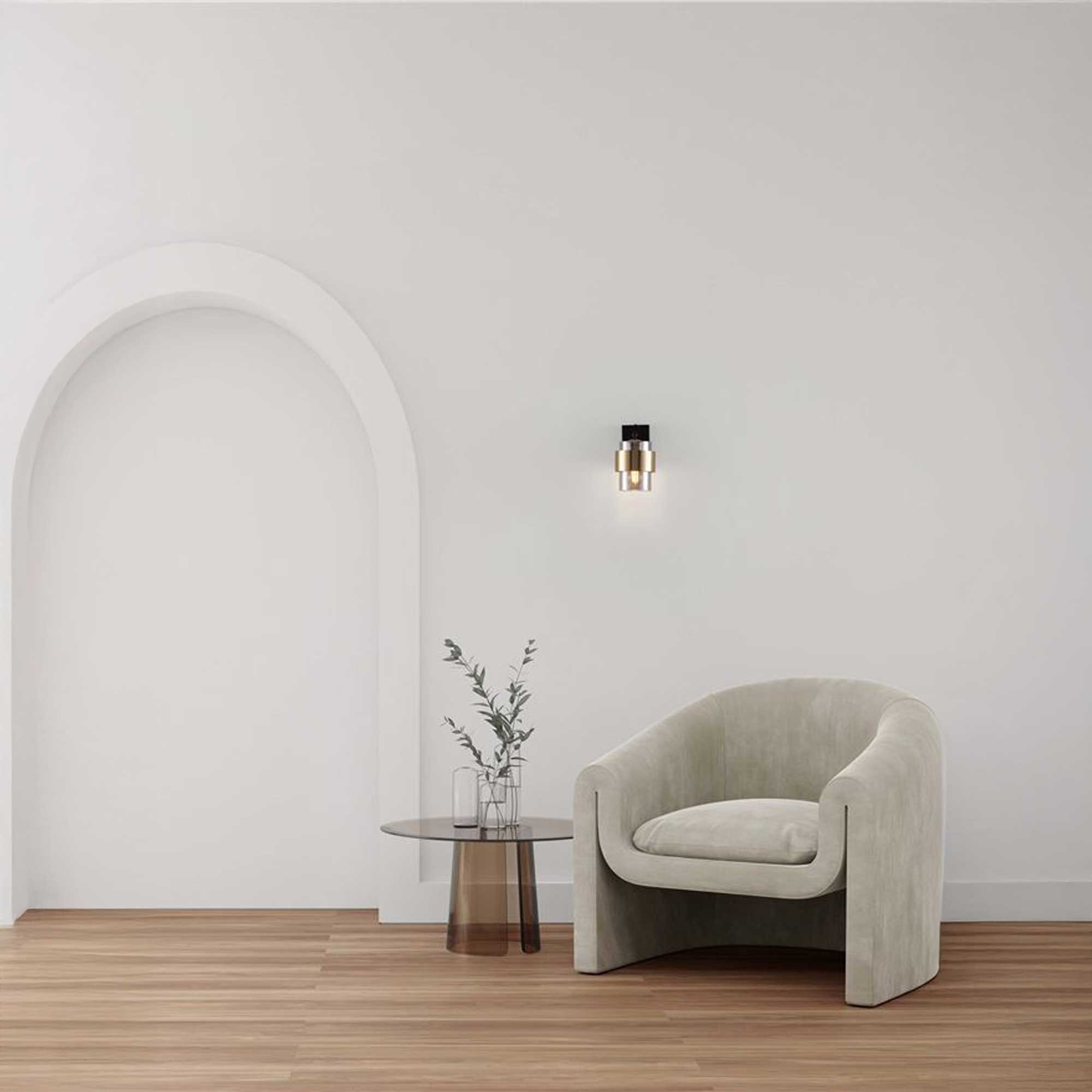 Nova Luce Sianna E27 skleněné nástěnné svítidlo