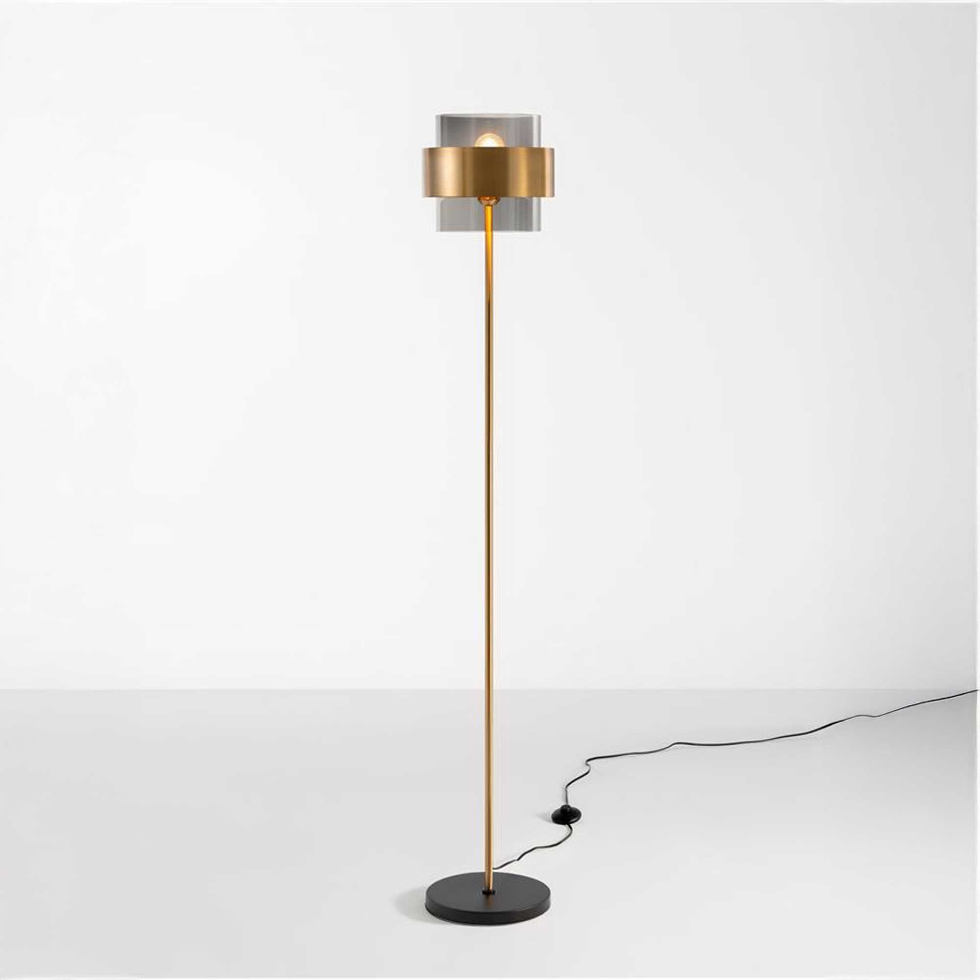 Nova Luce Sianna E27 skleněné stojací svítidlo