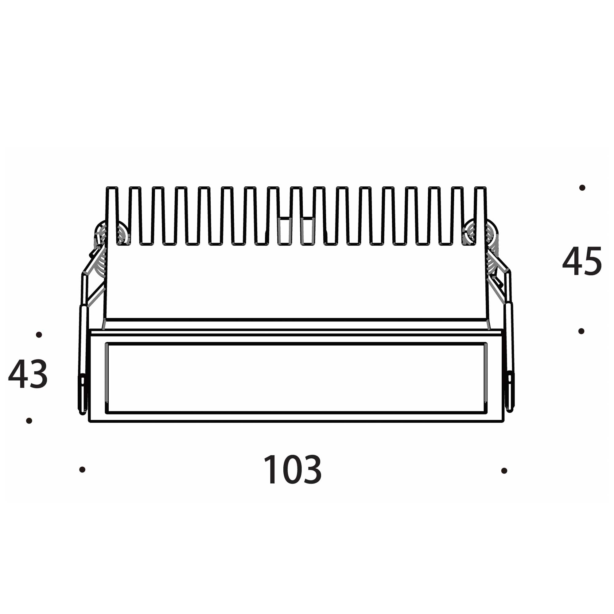 Recta LED zápustné bodové svítidlo Ra>90
