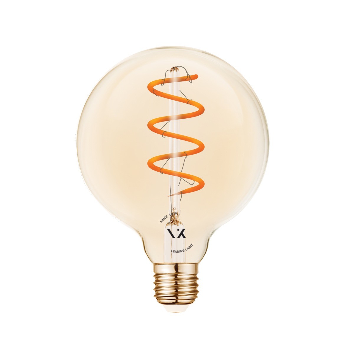 LED žarnica VK Light Spiral Filament Amber-G95 E27 2200K 4,5 W z možnostjo zatemnitve