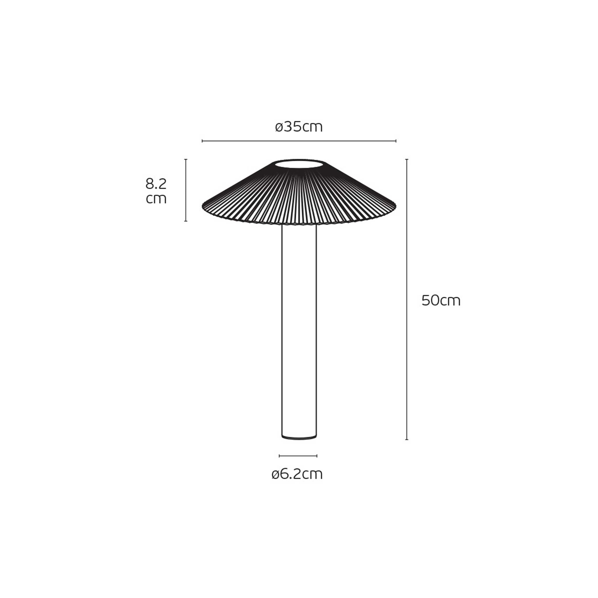 VK Light Amelie LED stebrna svetilka IP65
