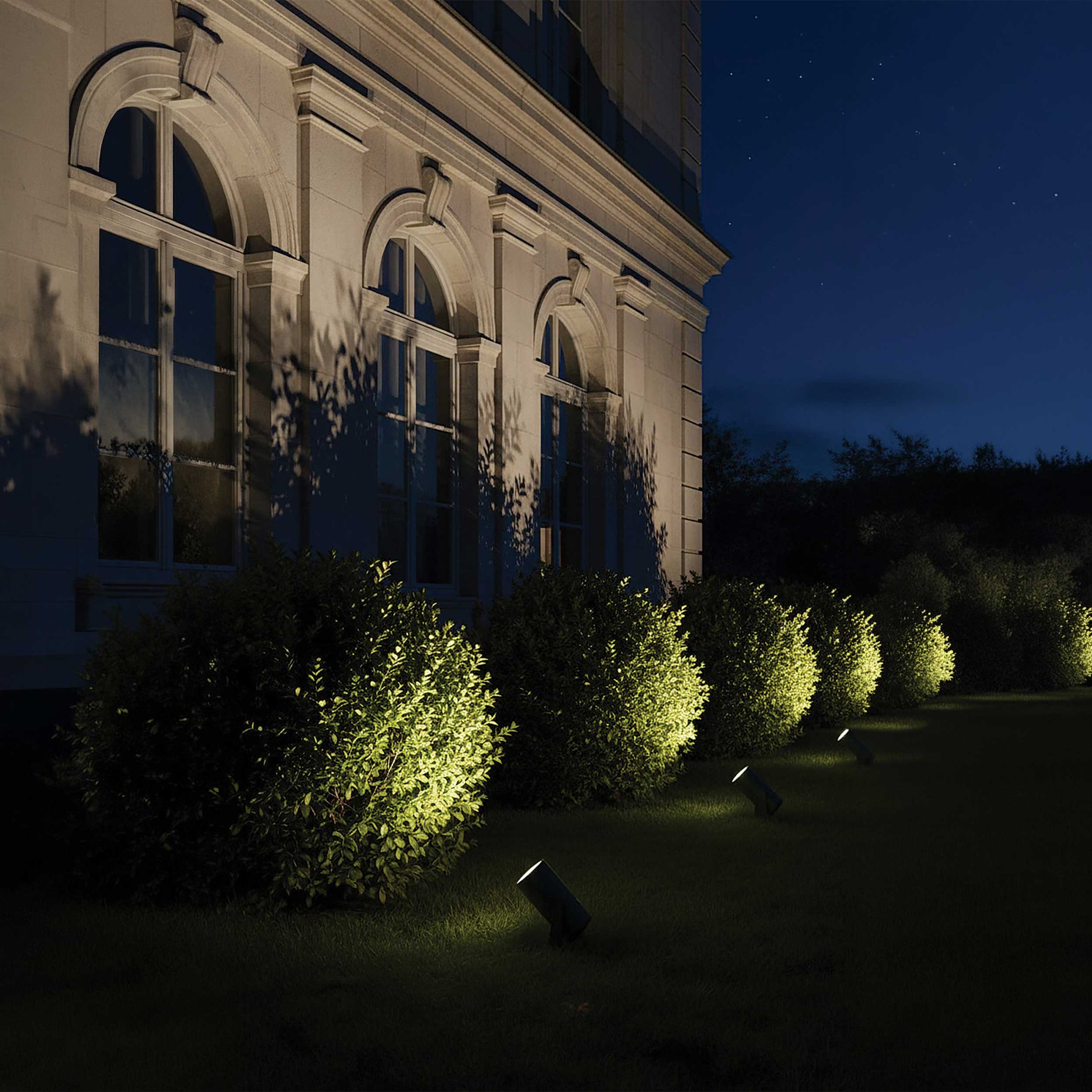 VK Light Sui LED stebrna svetilka z vkopnim nosilcem, IP65