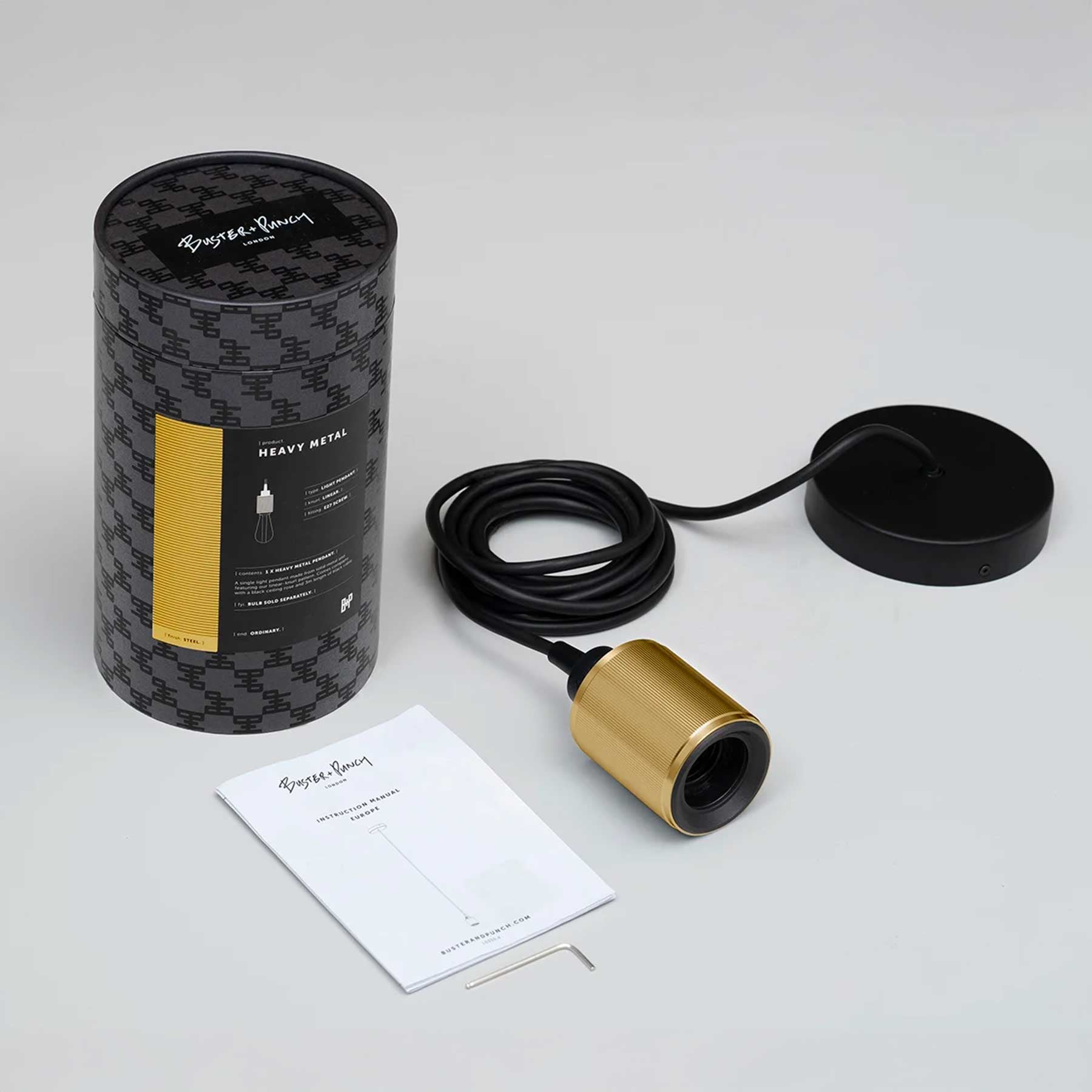 Buster & Punch Heavy Metal Linear E27 závěsné svítidlo