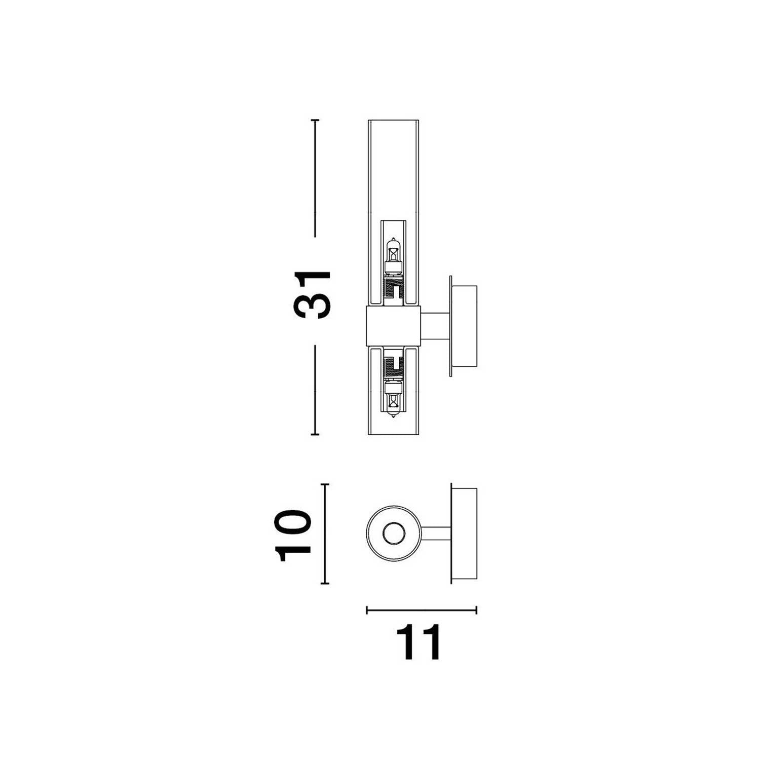 Nova Luce Century G9 nástěnné svítidlo