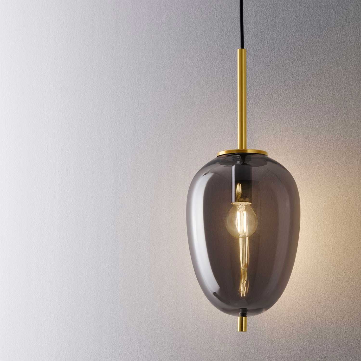 Nova Luce Lato E14 skleněné závěsné svítidlo