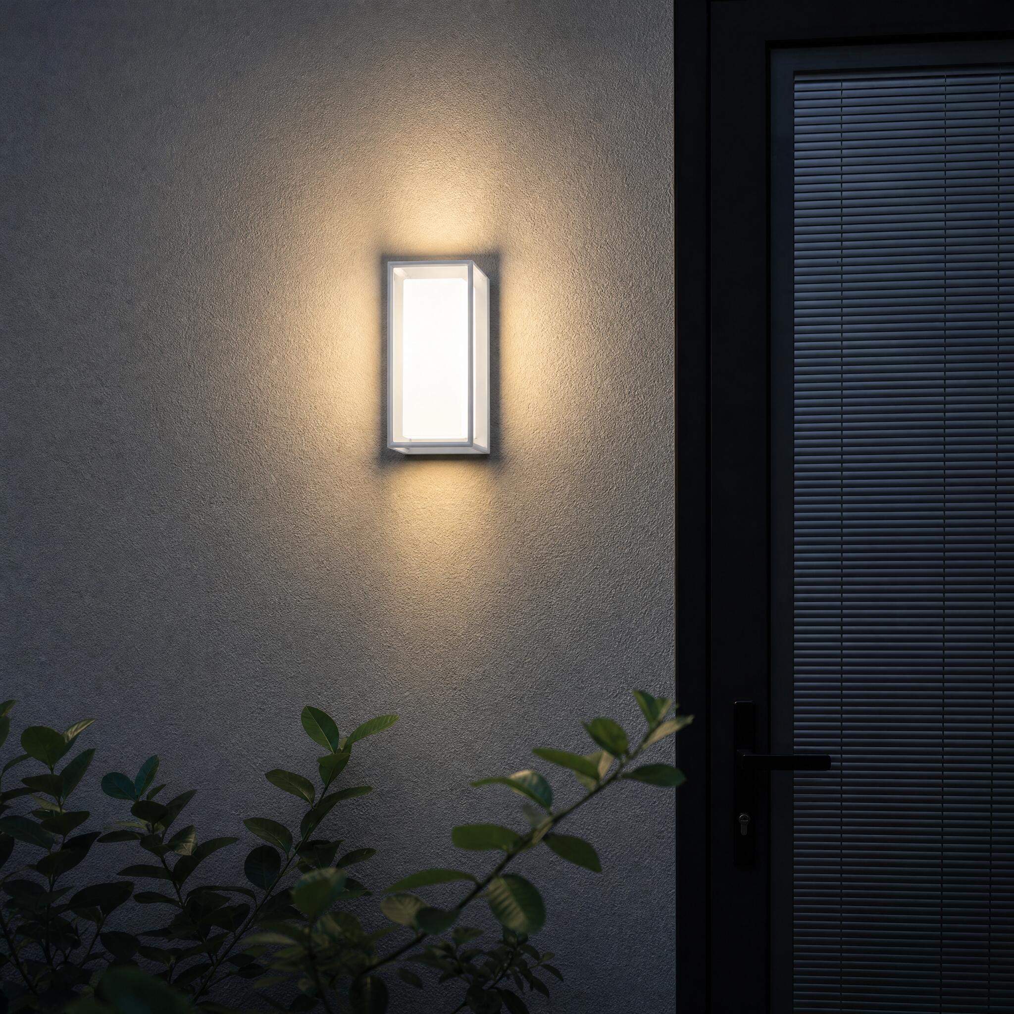 VK Light Neon LED stenska svetilka IP65, pravokotna
