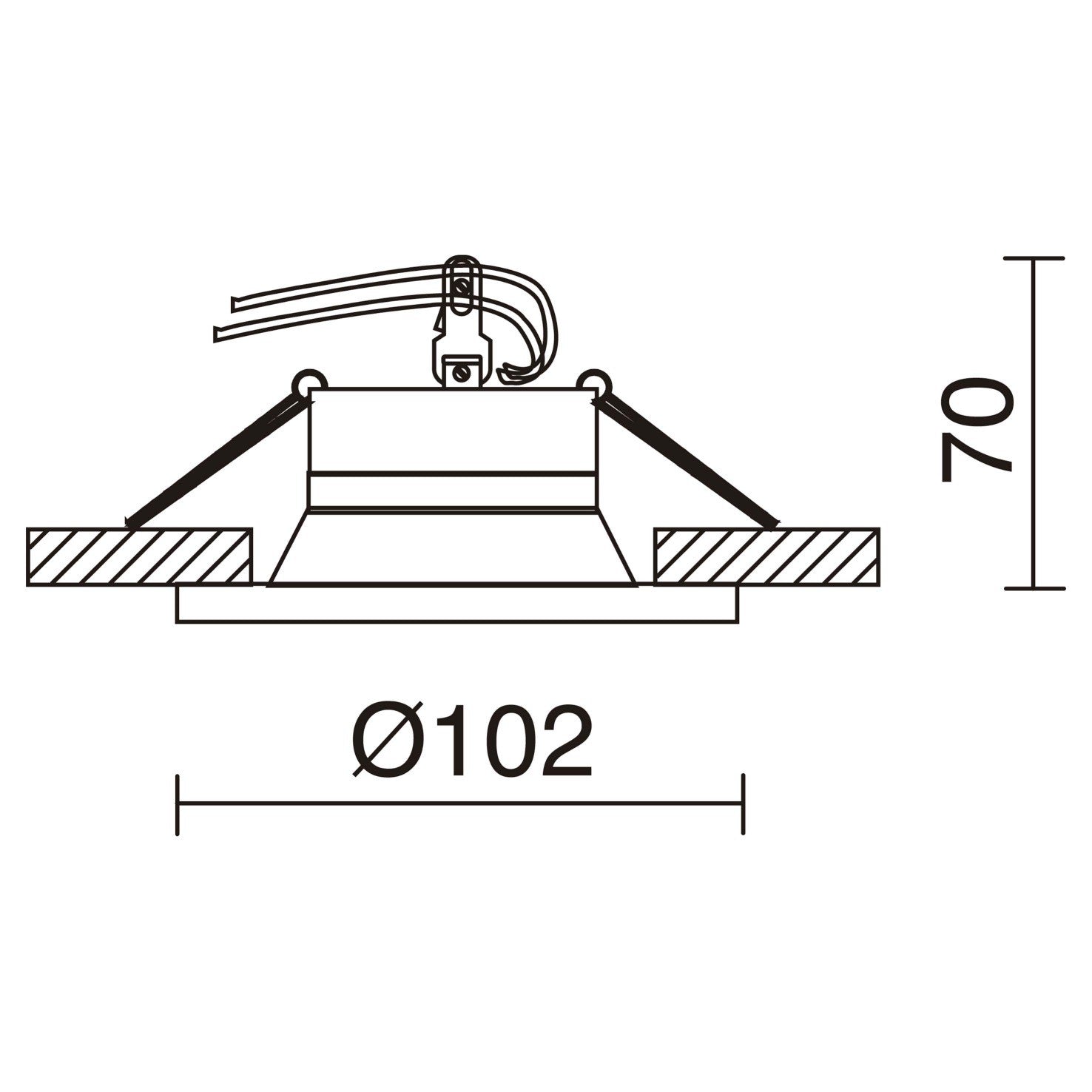 Indeluz Eclipse Retrofit GU5.3 zápustné svítidlo chrom