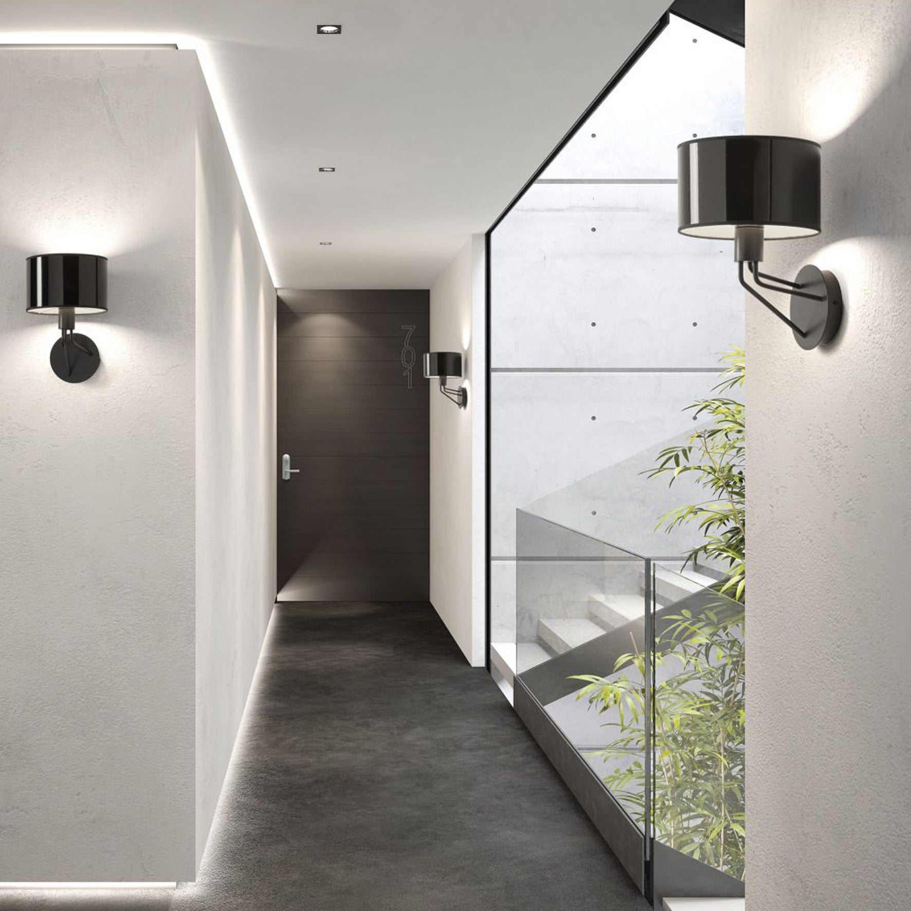 Exo Diagonal W E27 nástěnné svítidlo bílé