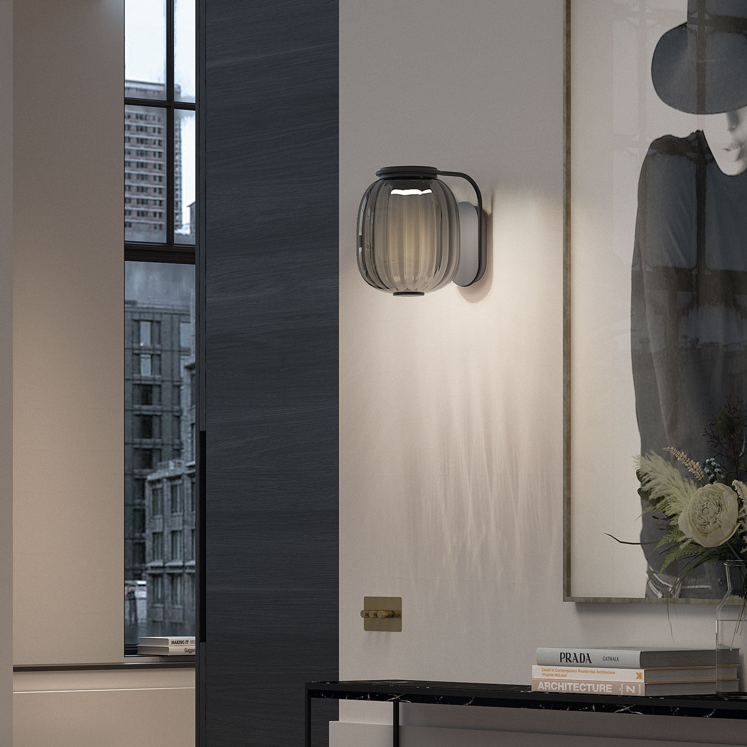 Exo KRISTA LED nástěnné svítidlo zelené