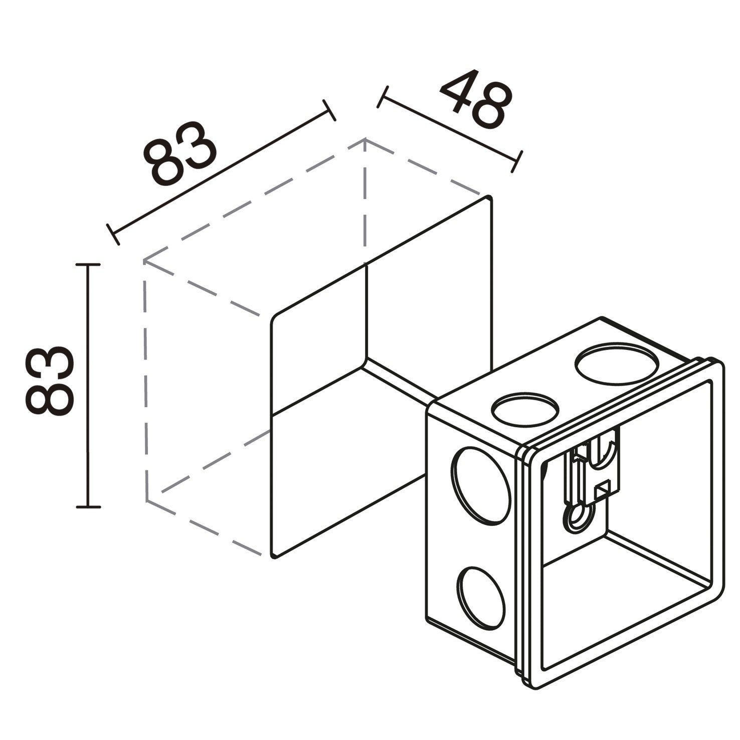 Indeluz Window 2 LED zápustné svítidlo bílé