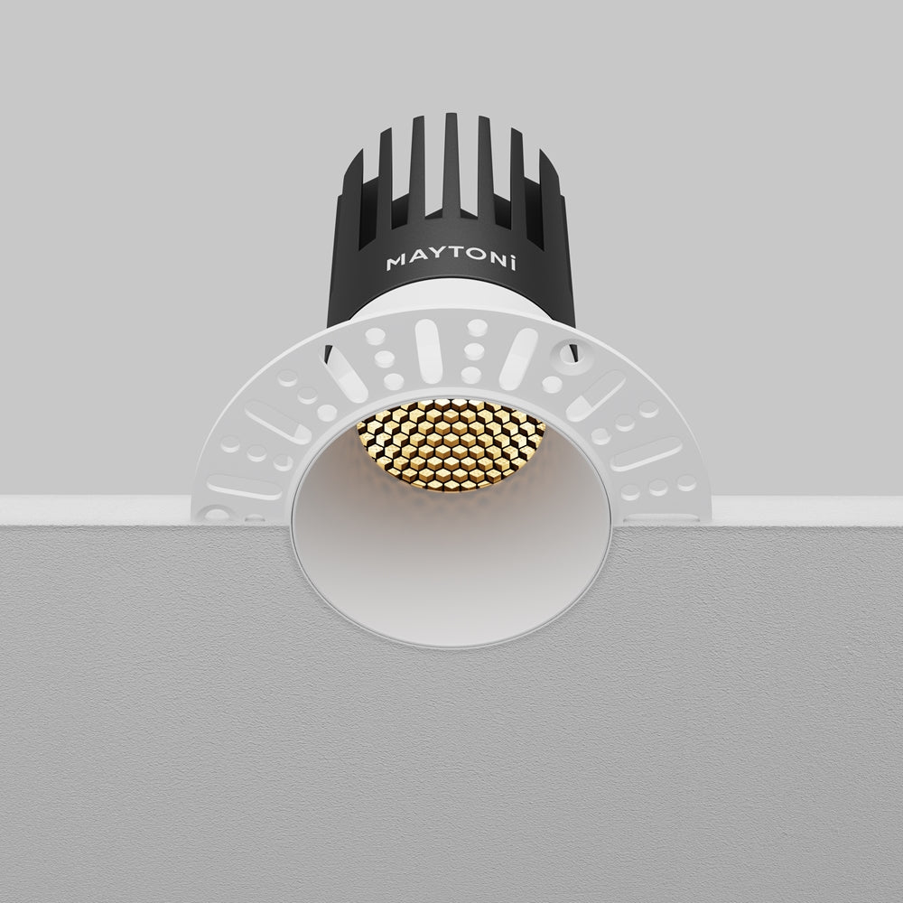Maytoni downlight Dip LED 50° vgradna okrogla svetilka, bela