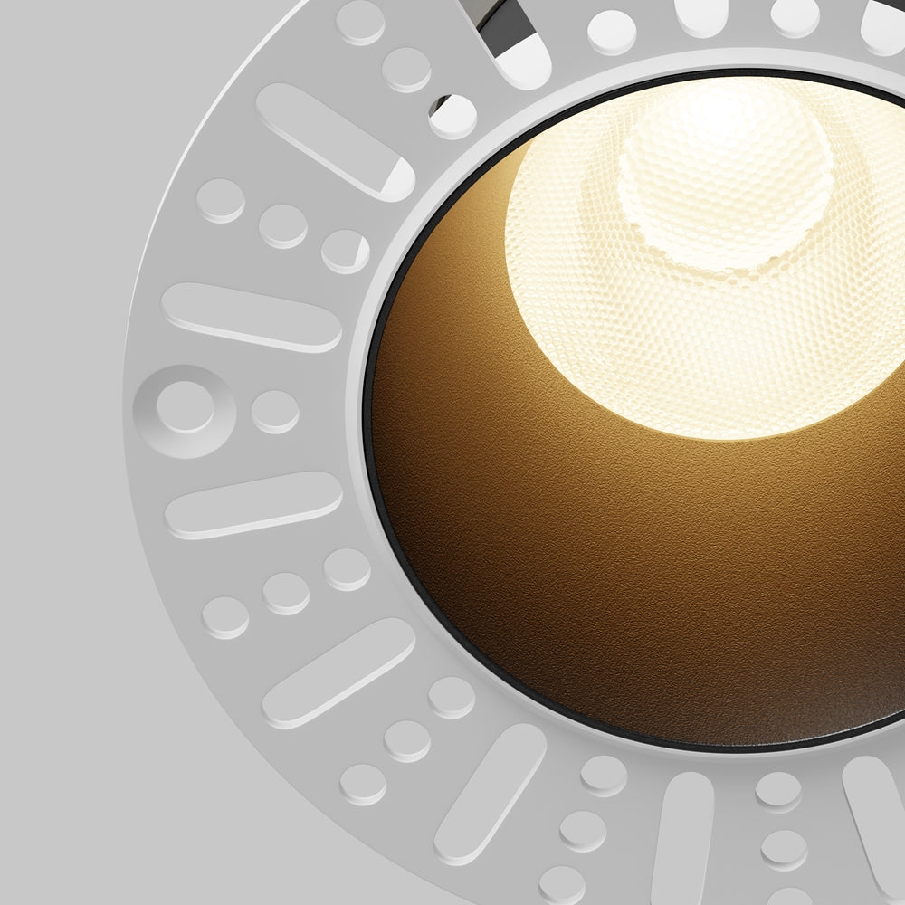 Maytoni downlight Dip LED 50° vgradna okrogla svetilka, črna