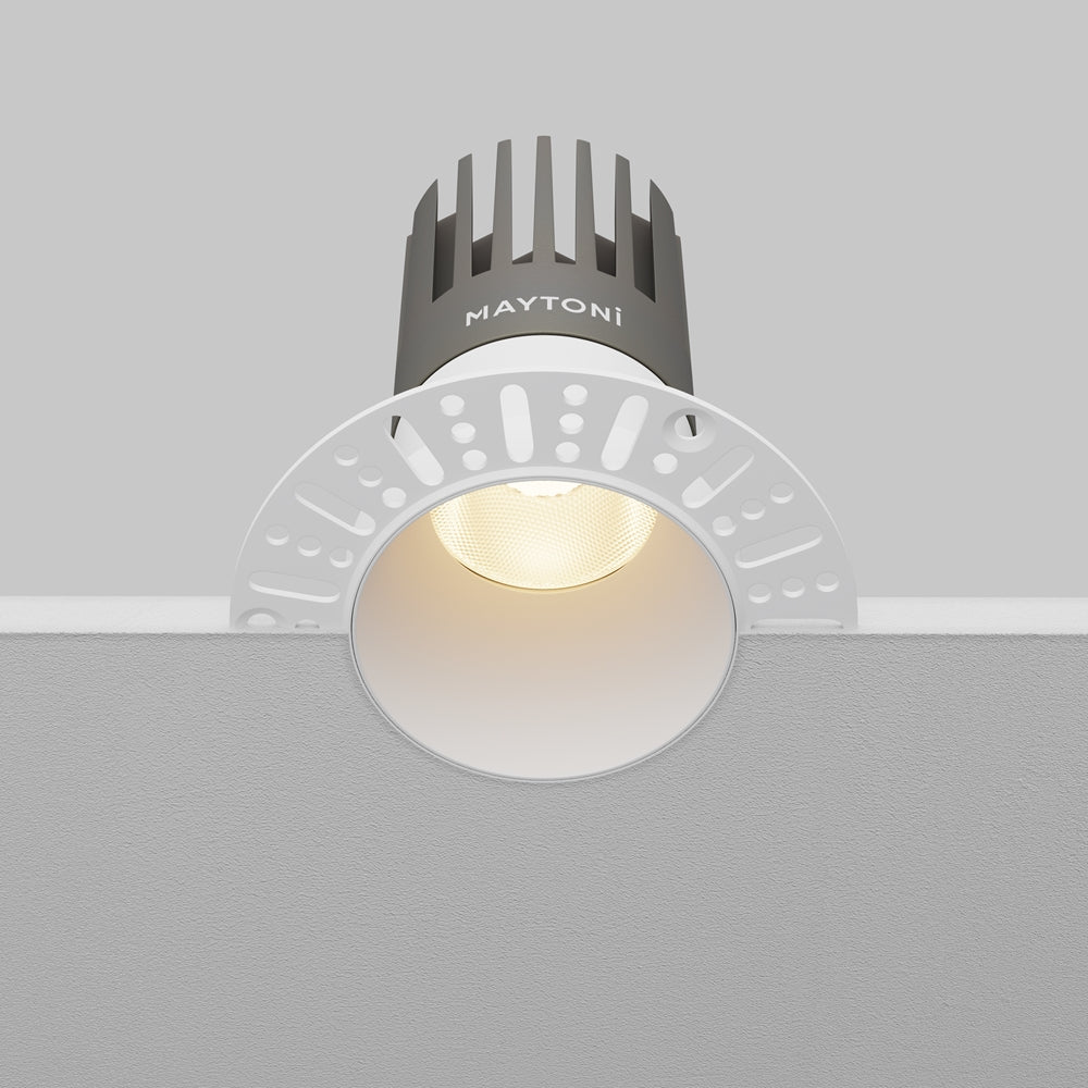 Maytoni downlight Dip LED 50° vgradna okrogla svetilka, bela