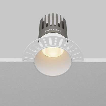 Maytoni downlight Dip LED 50° vgradna okrogla svetilka, bela
