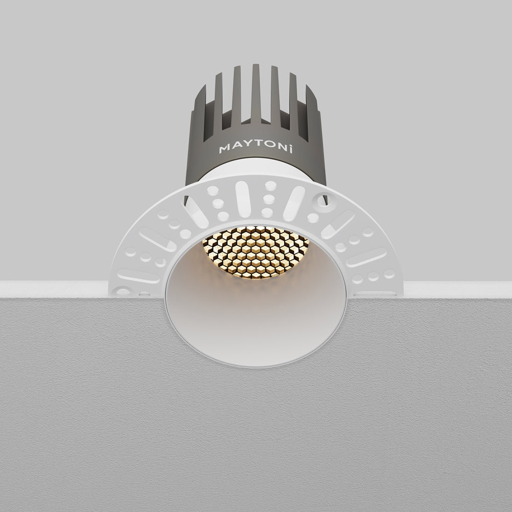 Maytoni downlight Dip LED 50° vgradna okrogla svetilka, bela