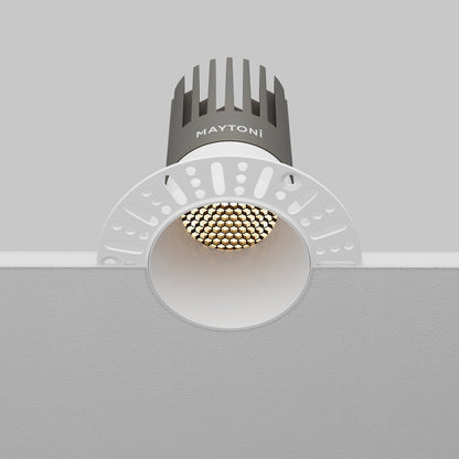 Maytoni downlight Dip LED 50° vgradna okrogla svetilka, bela