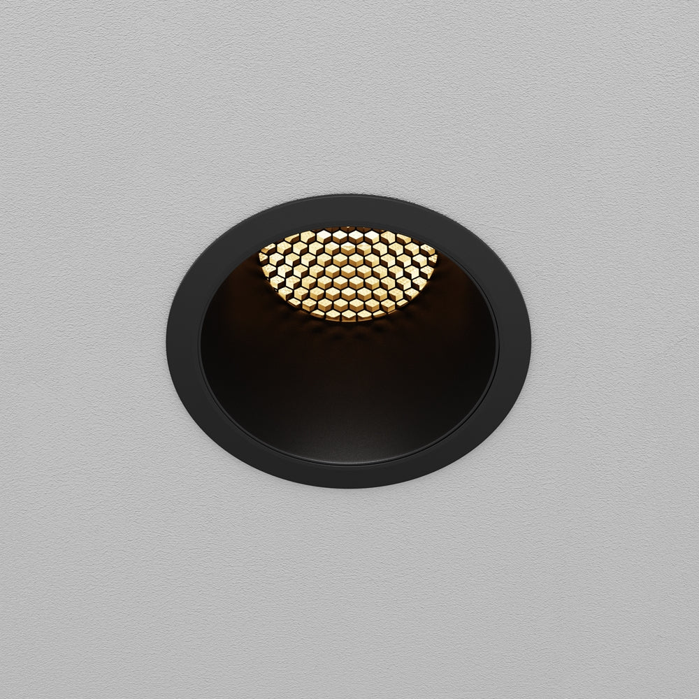 Maytoni downlight Dip LED 50° vgradna okrogla svetilka, črna