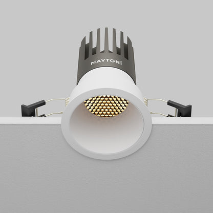 Maytoni downlight Dip LED 50° vgradna okrogla svetilka, bela