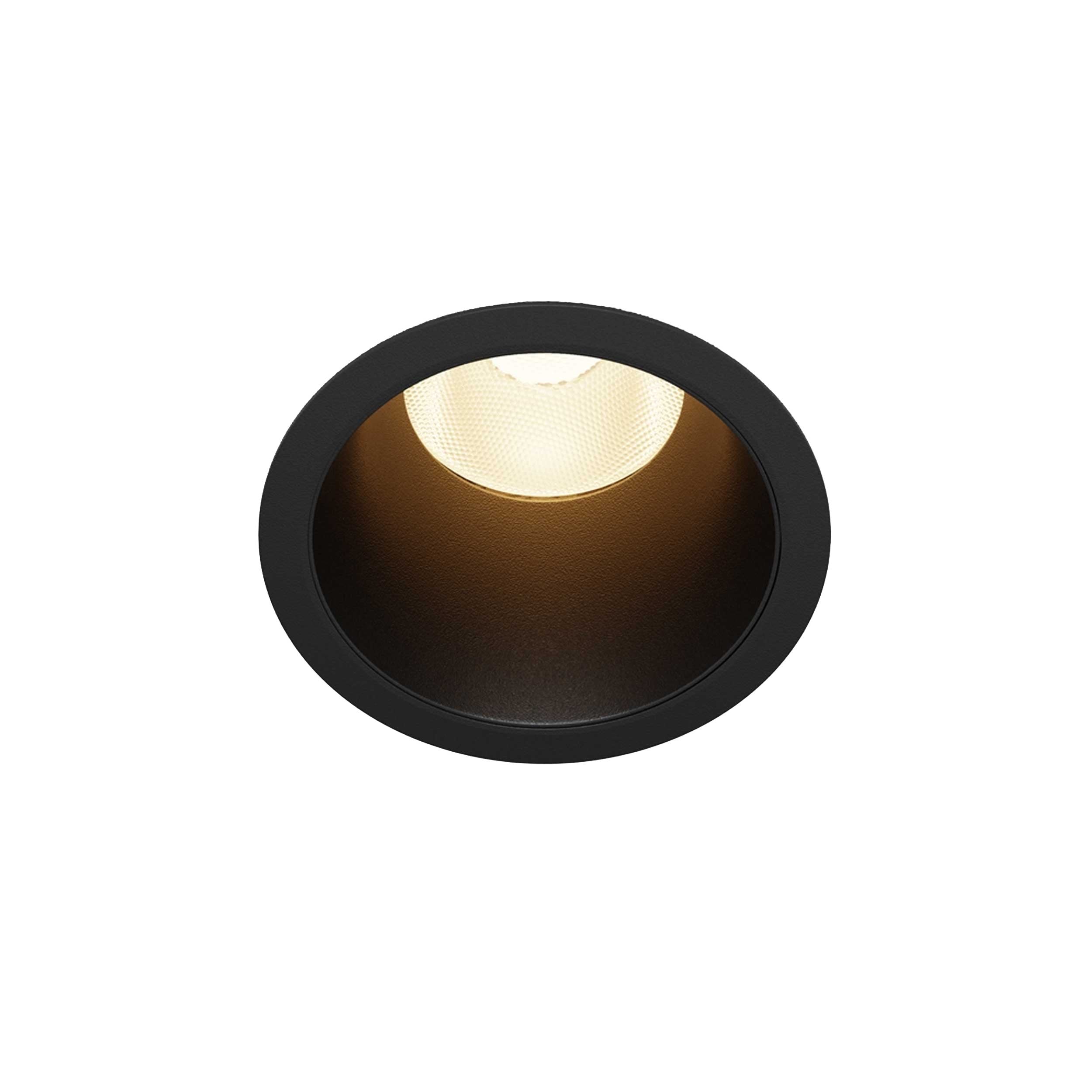 Maytoni downlight Dip LED 50° vgradna okrogla svetilka, črna