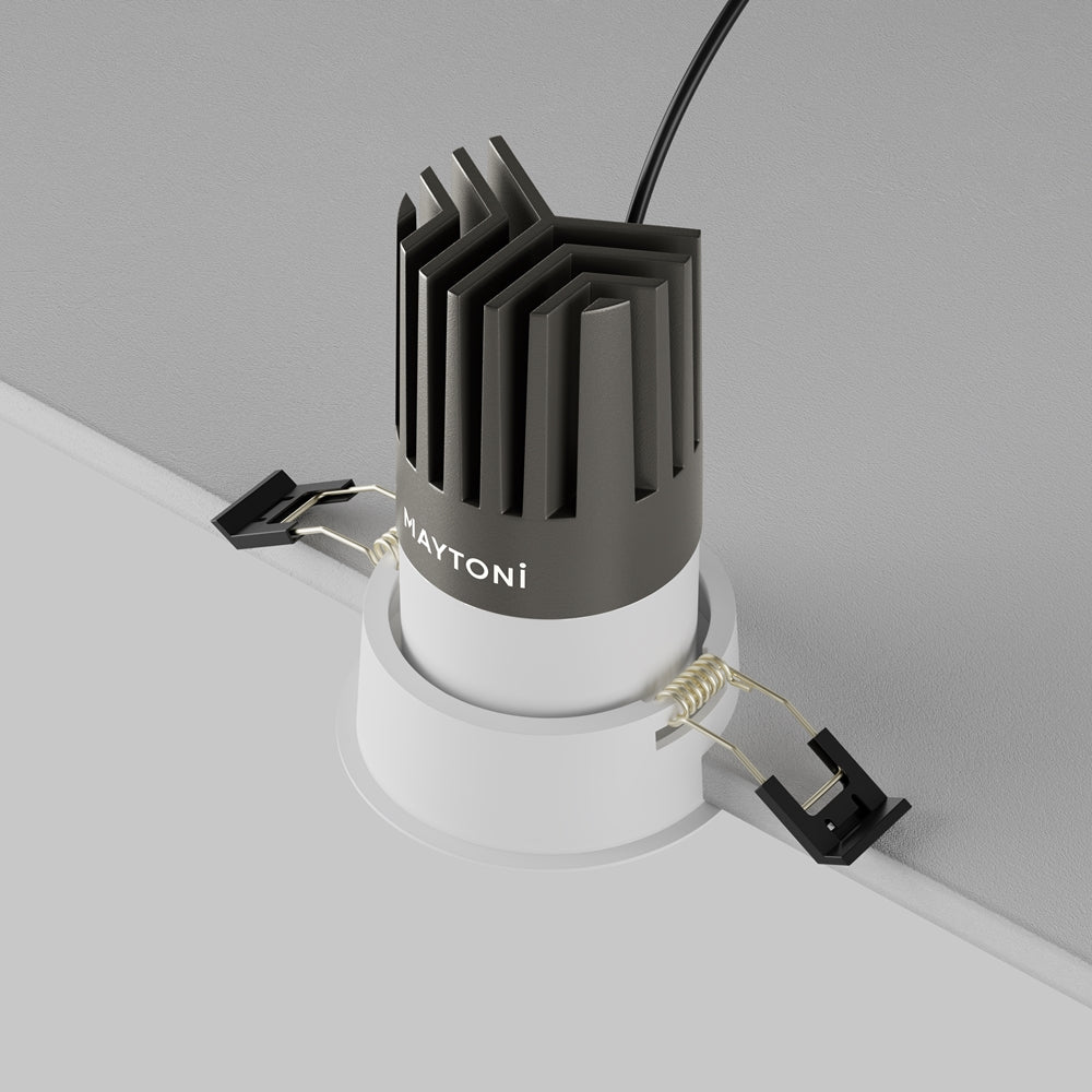 Maytoni downlight Dip LED 50° vgradna okrogla svetilka, bela