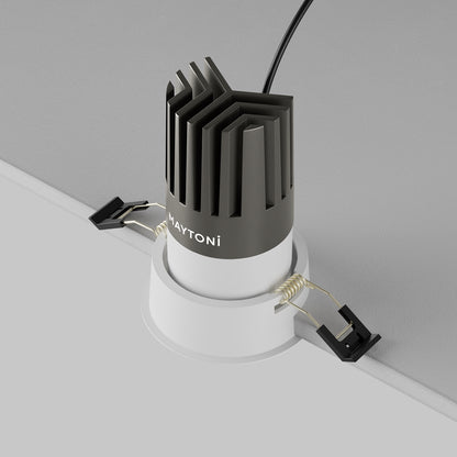 Maytoni downlight Dip LED 50° vgradna okrogla svetilka, bela