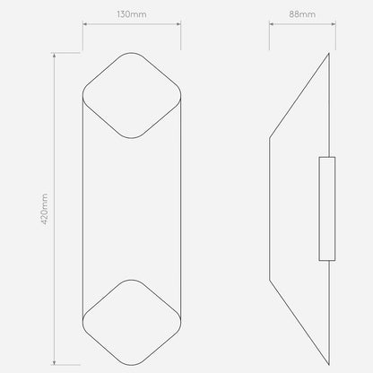 Astro Ako 420 LED přisazené svítidlo zlaté