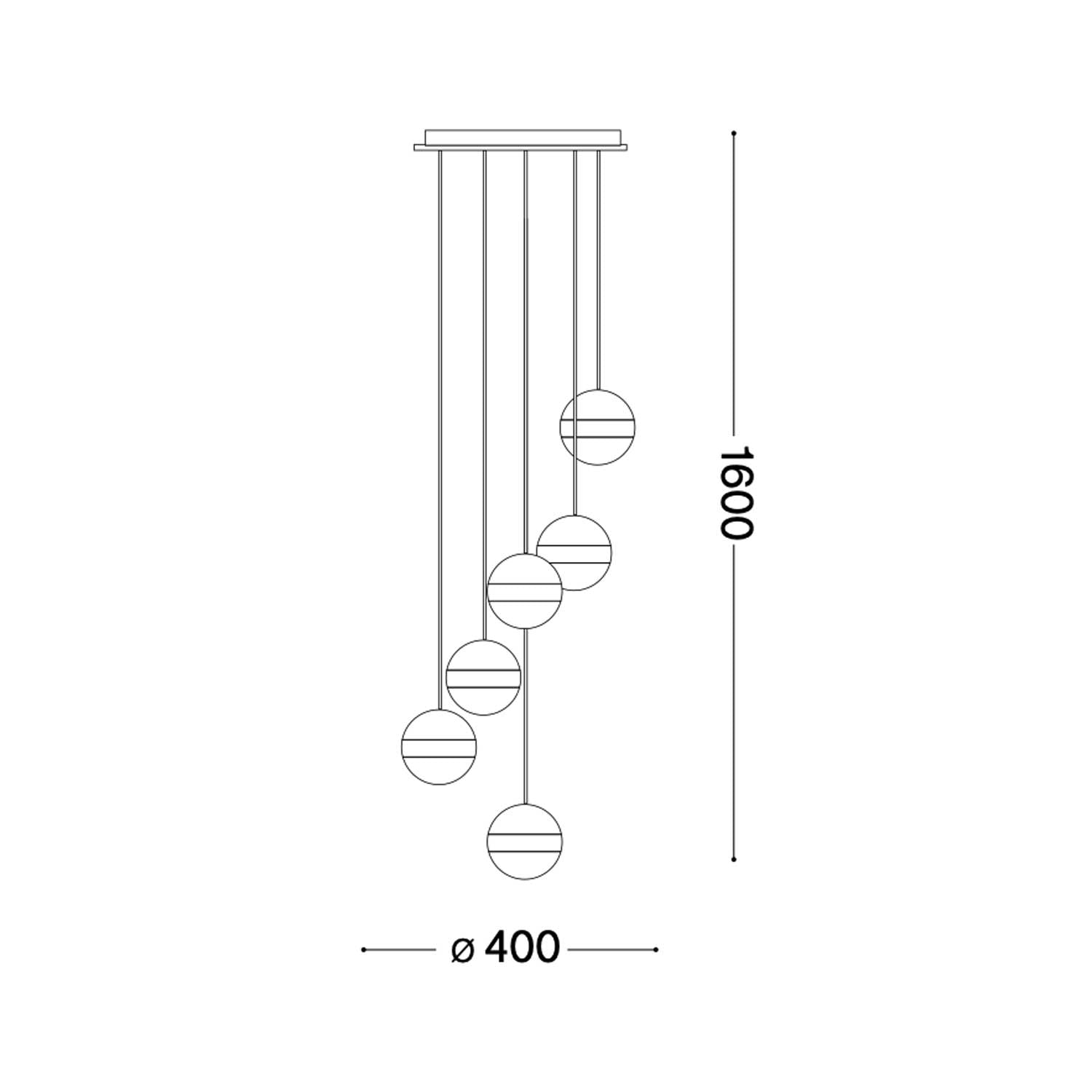 Ideal lux Galaxy LED závěsné svítidlo