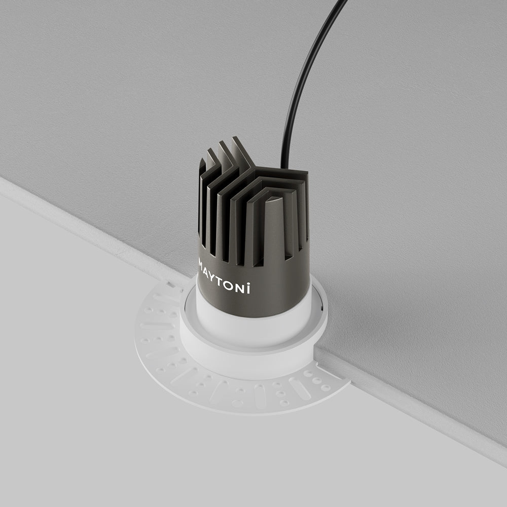 Maytoni downlight Dip LED 50° vgradna okrogla svetilka, bela