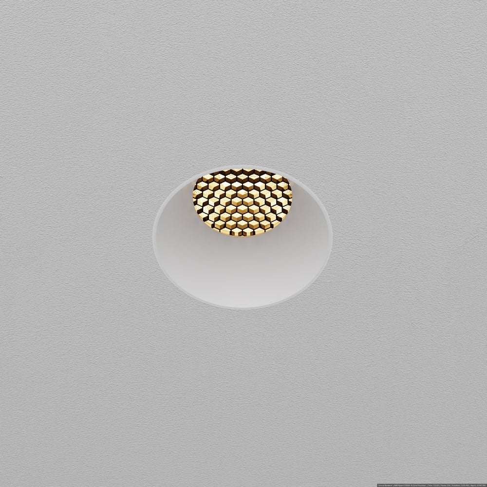 Maytoni downlight Dip LED 50° vgradna okrogla svetilka, bela