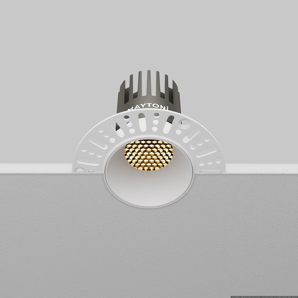 Maytoni downlight Dip LED 50° vgradna okrogla svetilka, bela