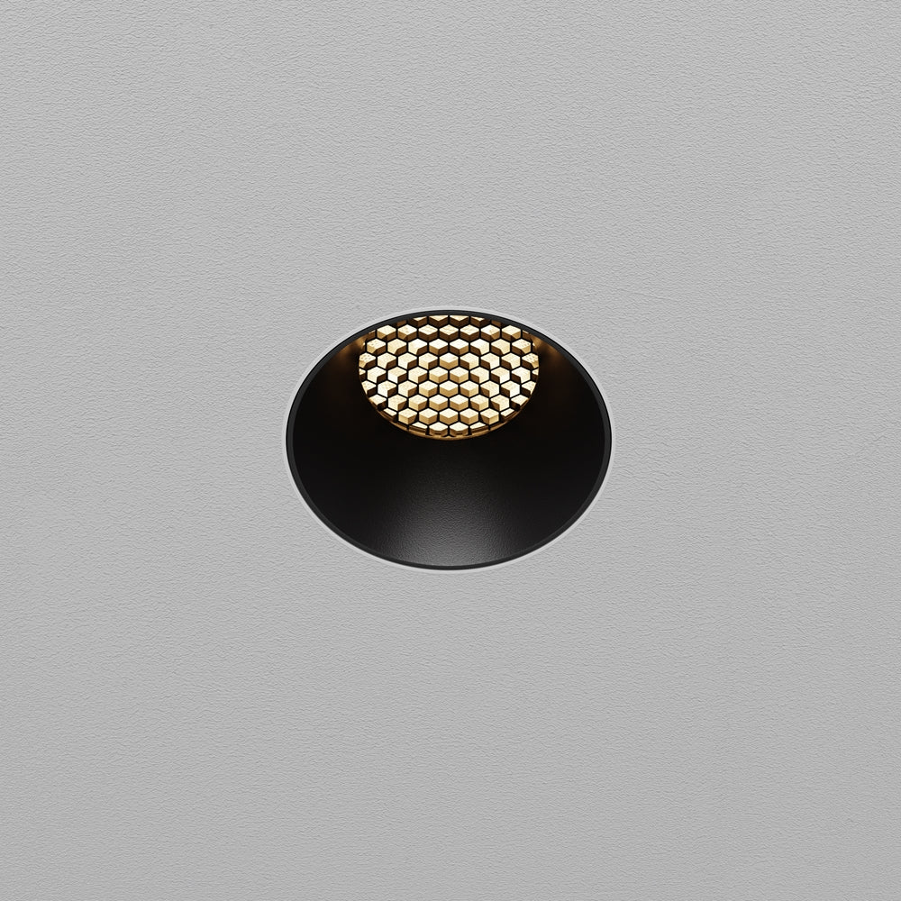 Maytoni downlight Dip LED 50° vgradna okrogla svetilka, črna