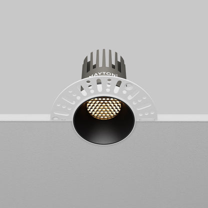 Maytoni downlight Dip LED 50° vgradna okrogla svetilka, črna