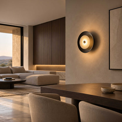 Aromas Coss Alabaster LED stenska svetilka