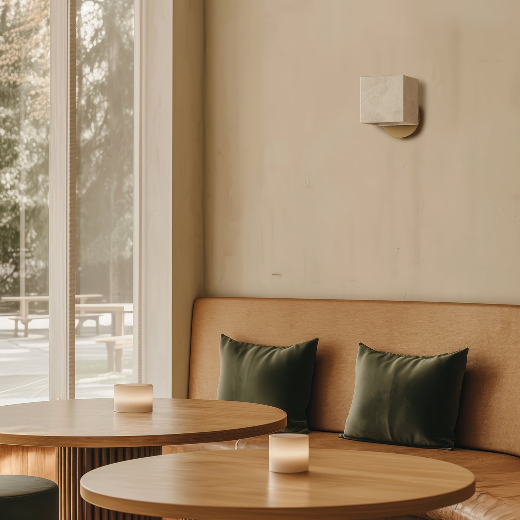 Aromas Cubic G9 nástěnné alabastrové svítidlo