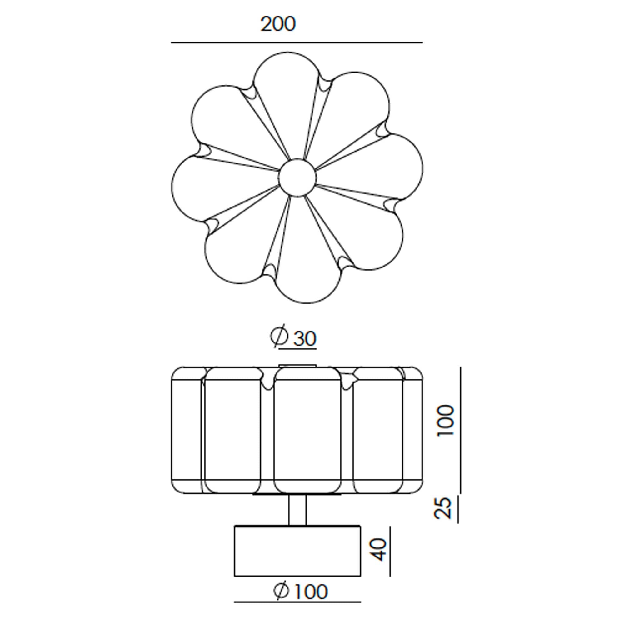 Aromas Flow LED nástěnné svítidlo IP44