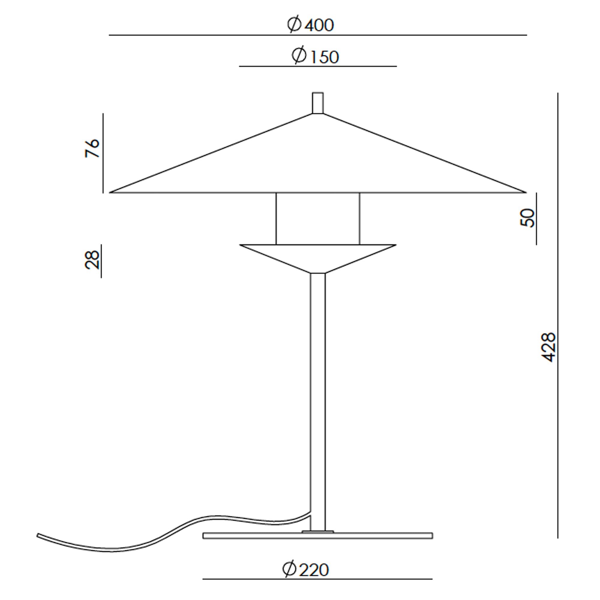 Aromas Gehit LED stolní svítidlo