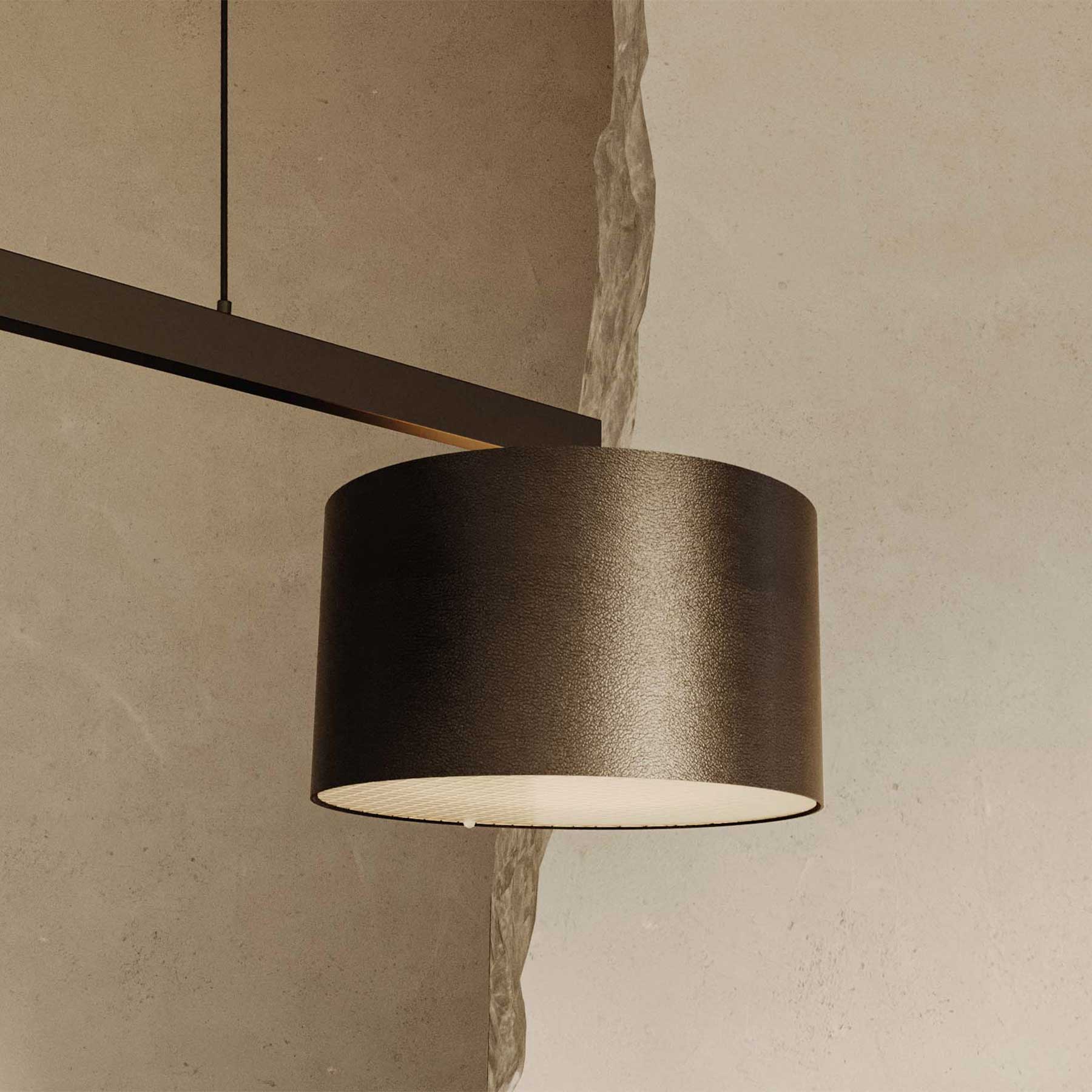 Aromas Rems E27 závěsné kožené svítidlo