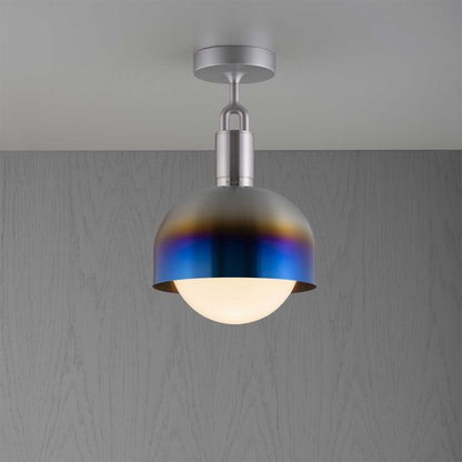 Buster & Punch Forked Globe Shade E27 stropní opálové svítidlo