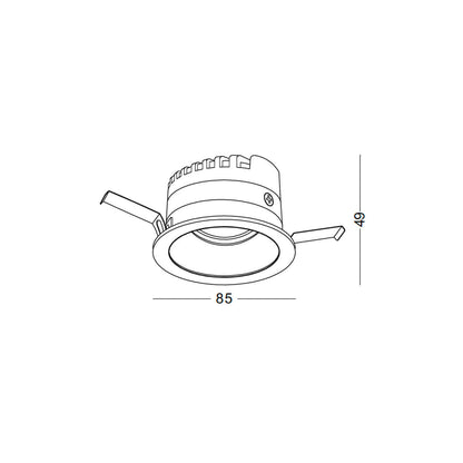 Superslim Spotlight LED zápustné kulaté svítidlo Ra90