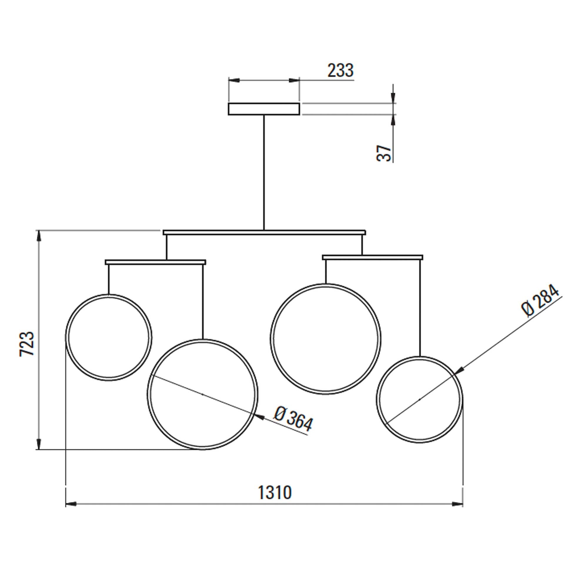 DCW éditions Focus LED viseča svetilka