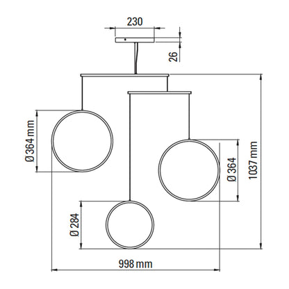 DCW éditions Focus LED viseča svetilka