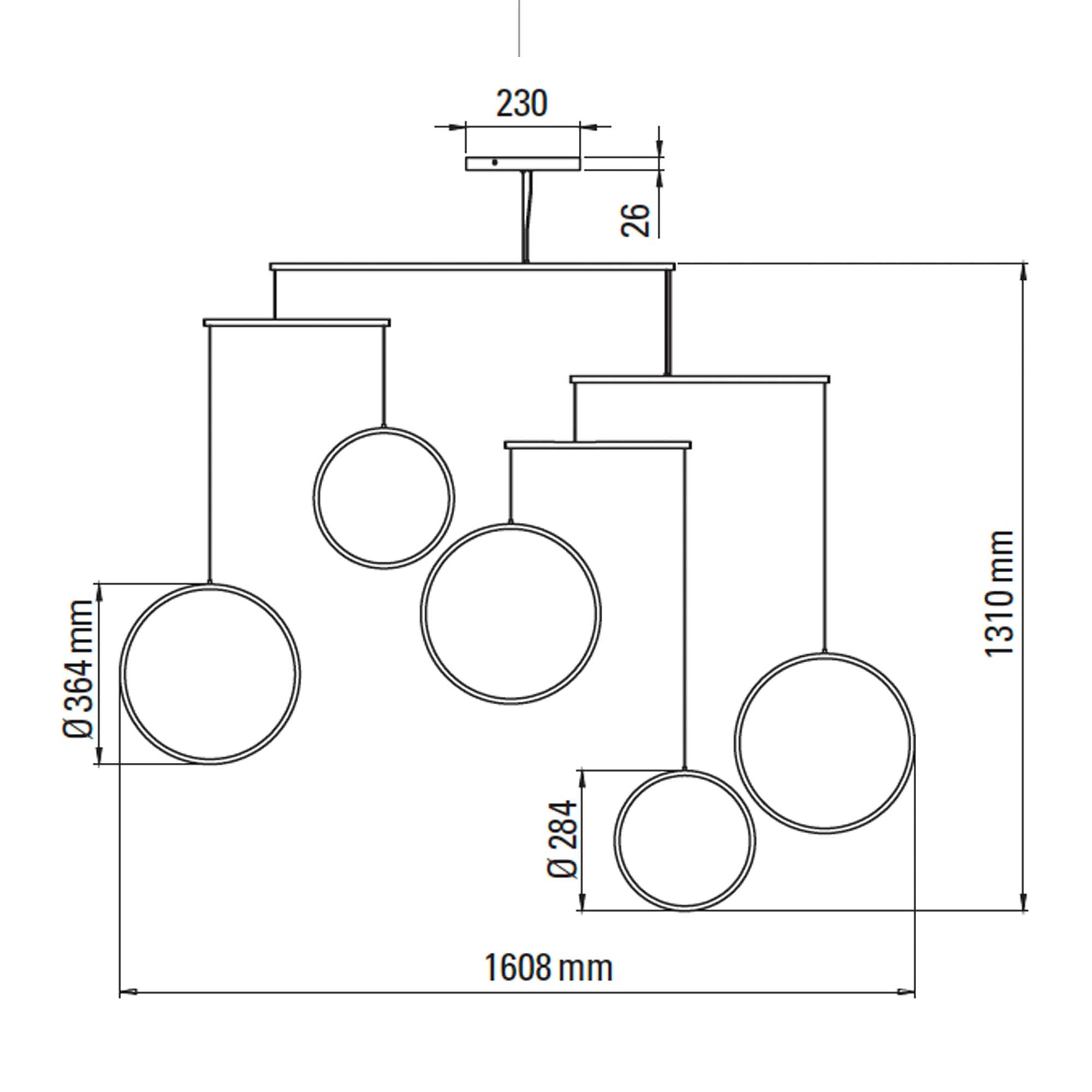 DCW éditions Focus LED viseča svetilka