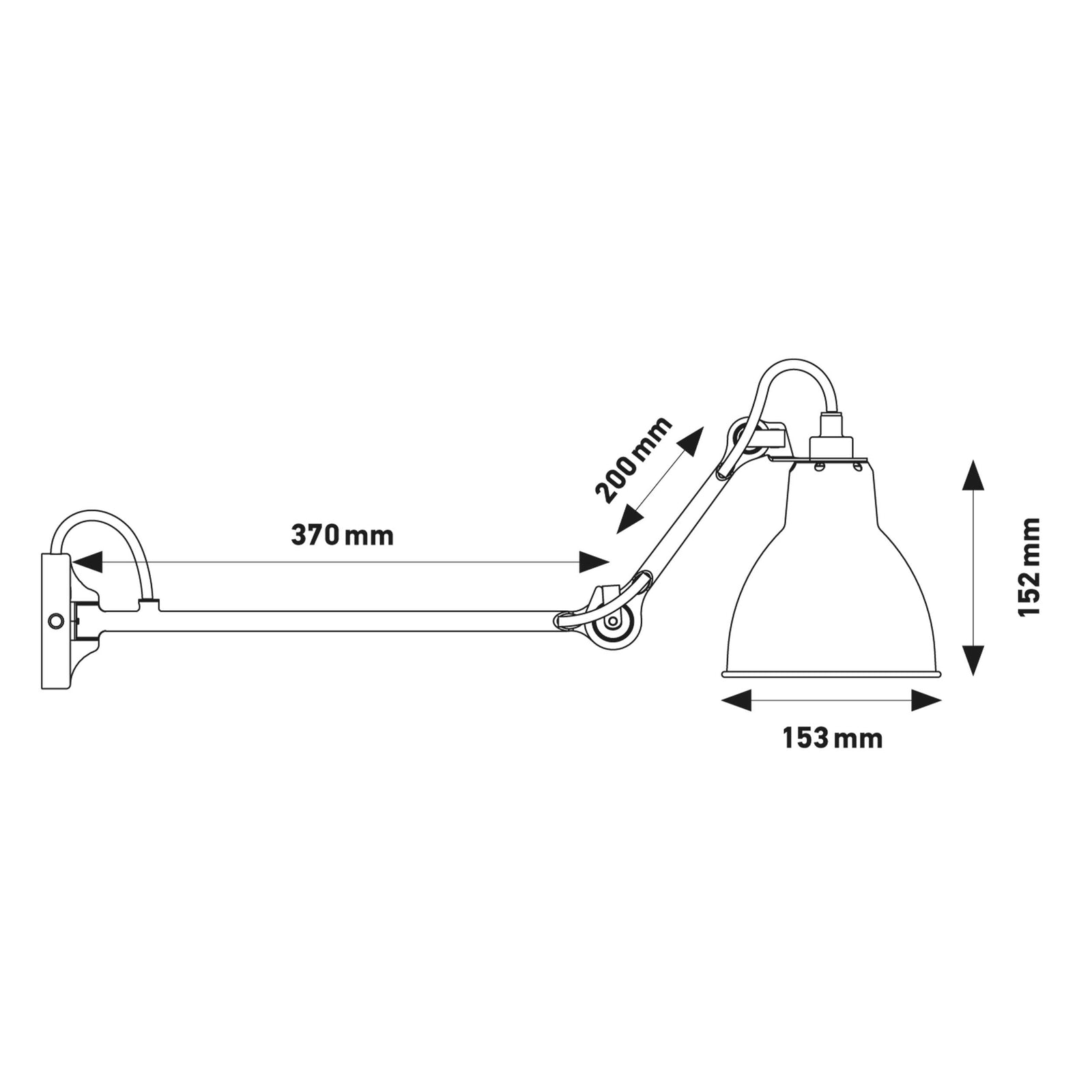 DCW éditions Lampe Gras N°204 L40 E27 stenska svetilka