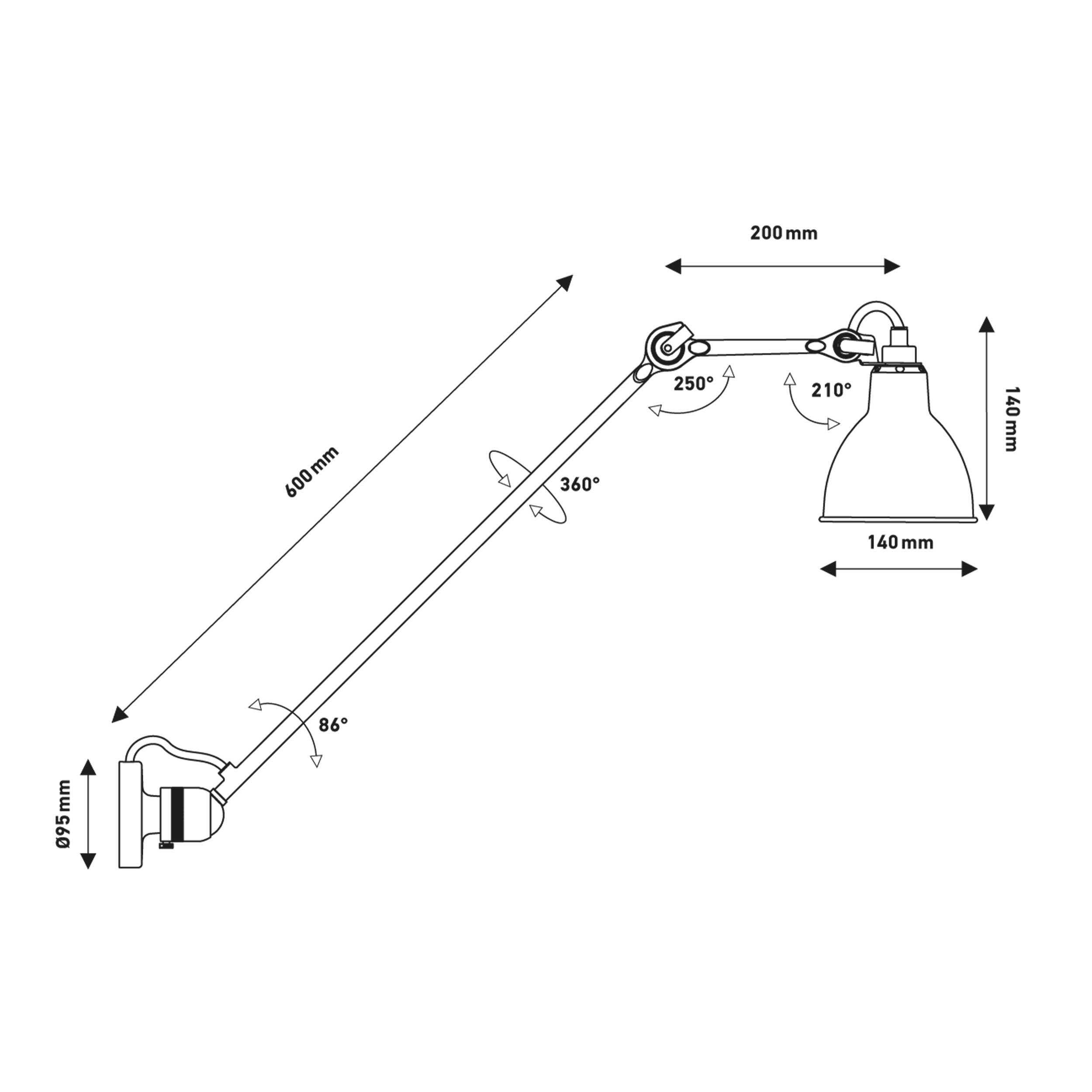 DCW éditions Lampe Gras N°304 L60 E14 stenska svetilka