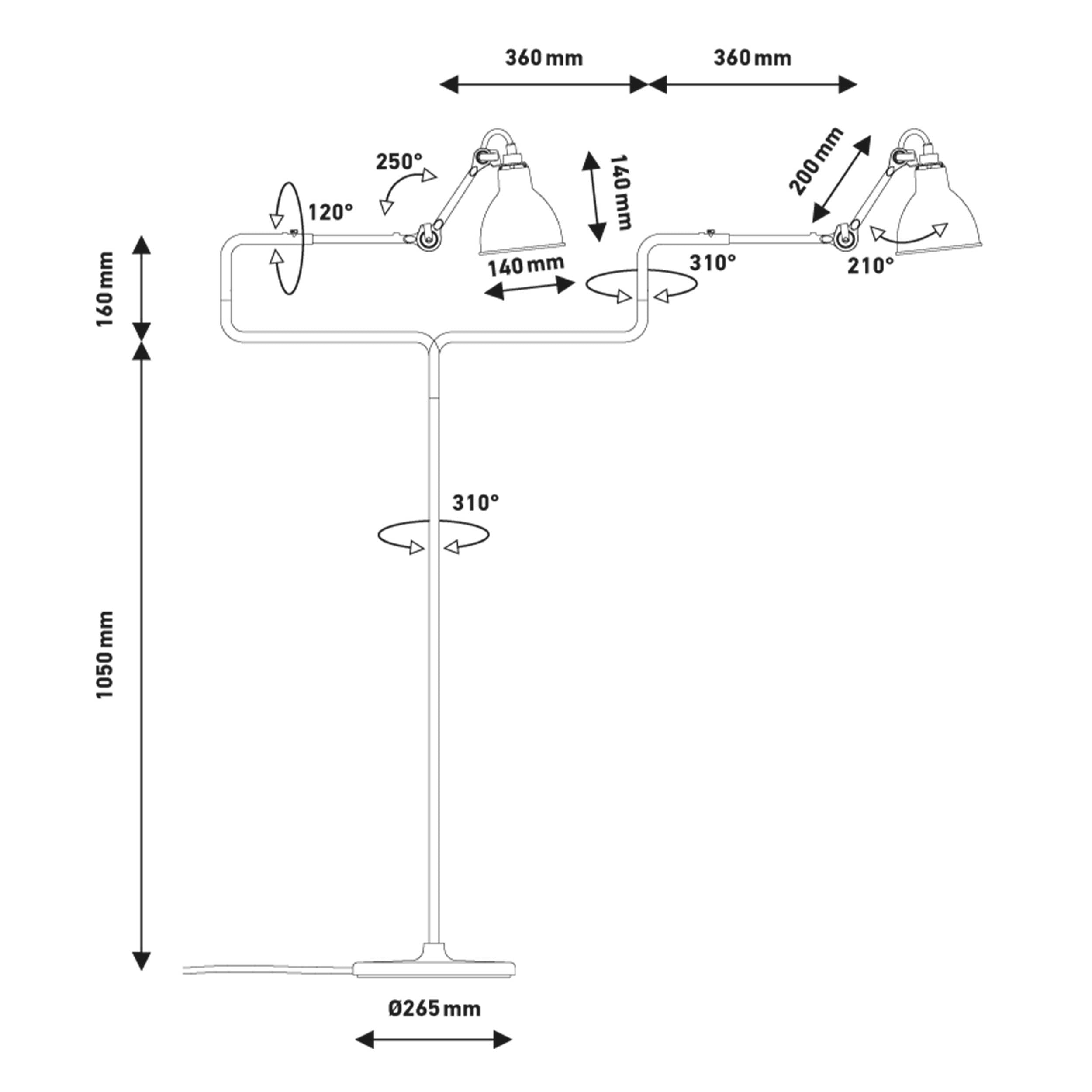 DCW éditions Lampe Gras N°411 E14 talna svetilka