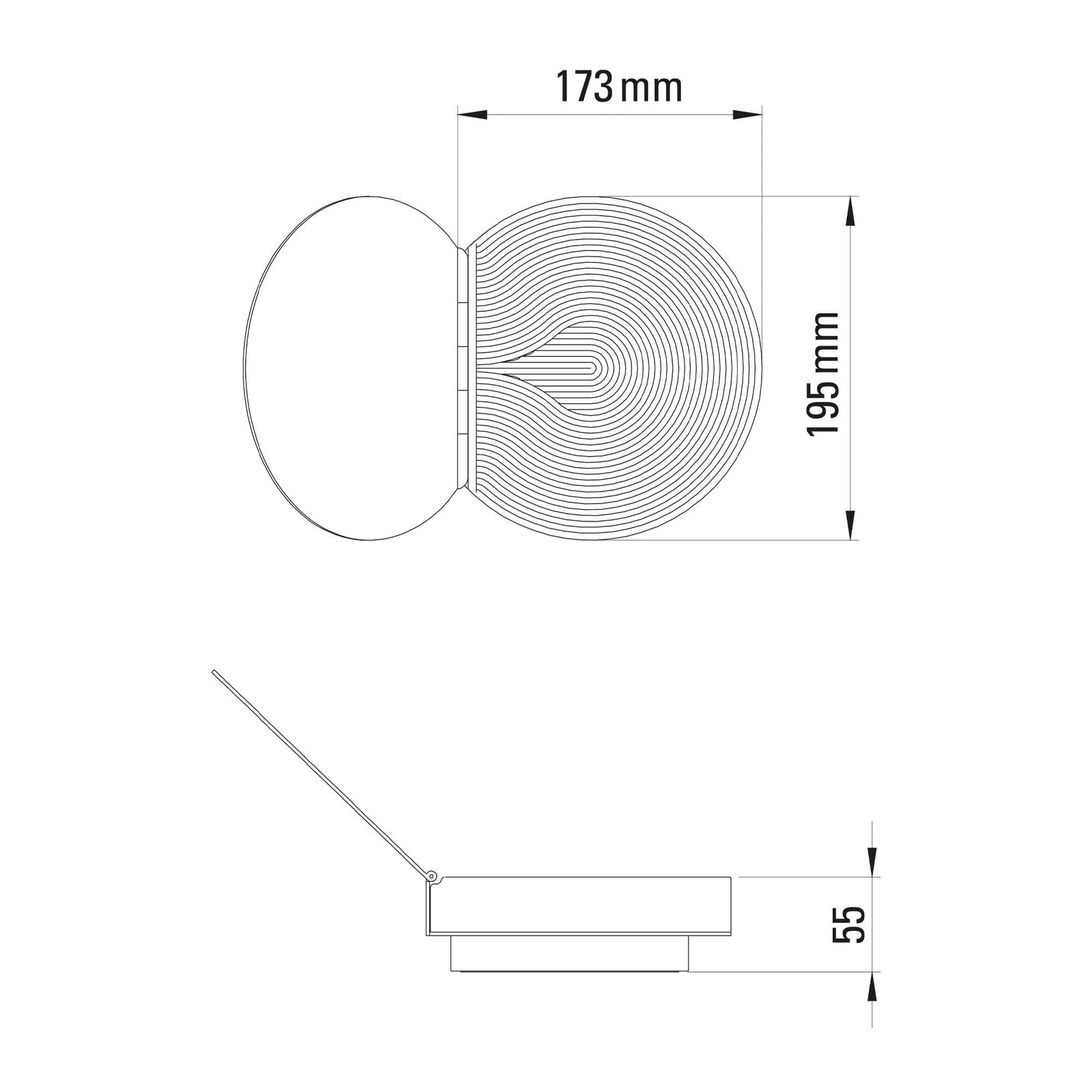 DCW éditions Poudrier stenska svetilka LED