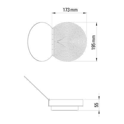 DCW éditions Poudrier stenska svetilka LED