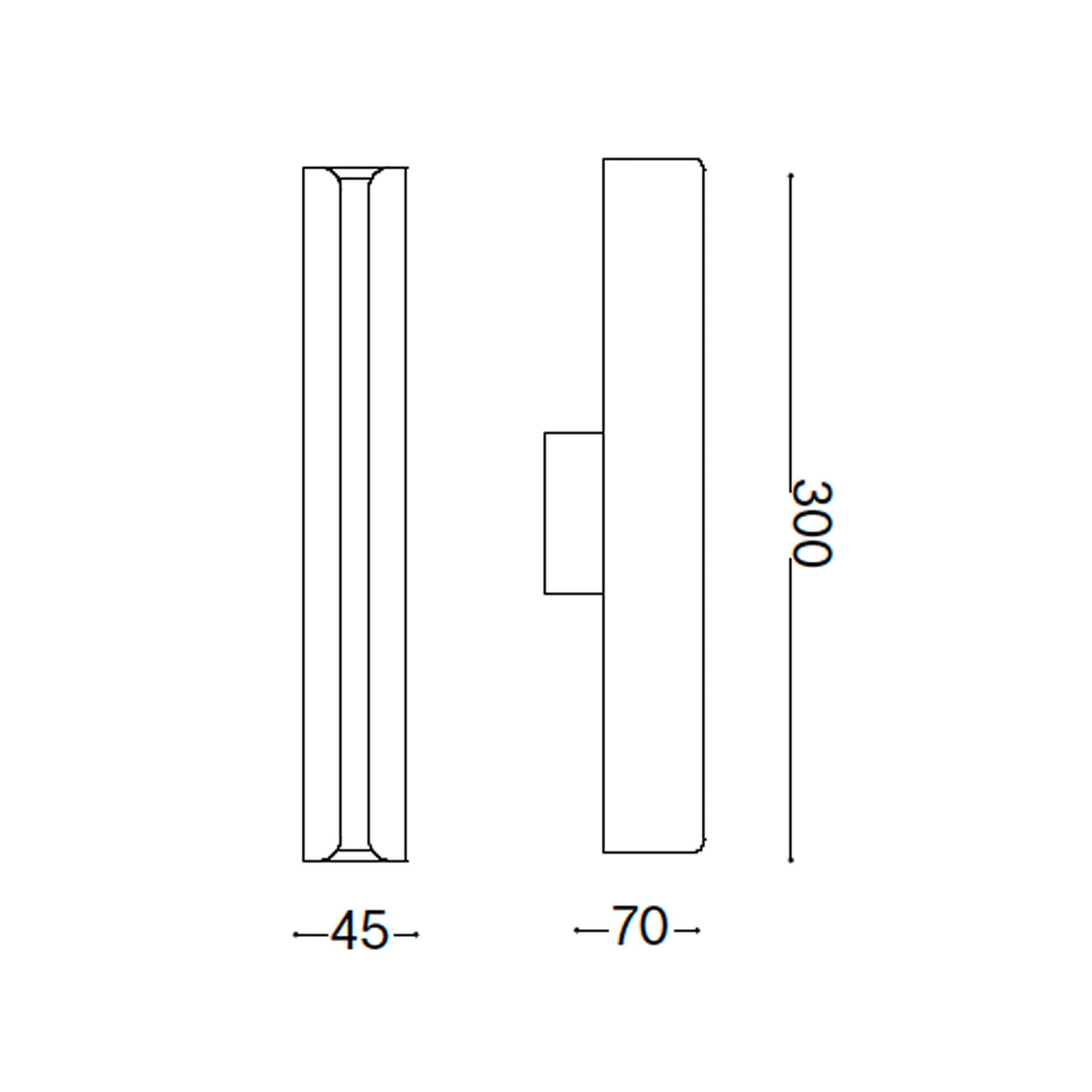 Ideal lux Dorica LED stenska svetilka