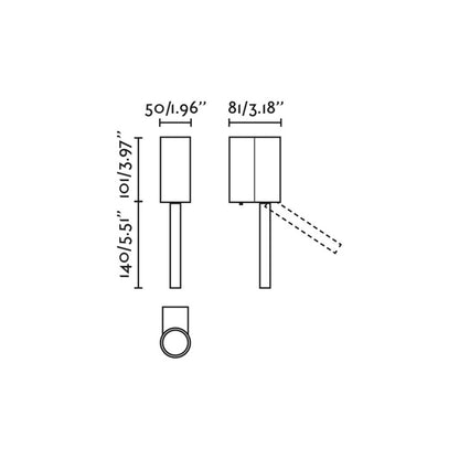 Stenska svetilka Faro Dante LED